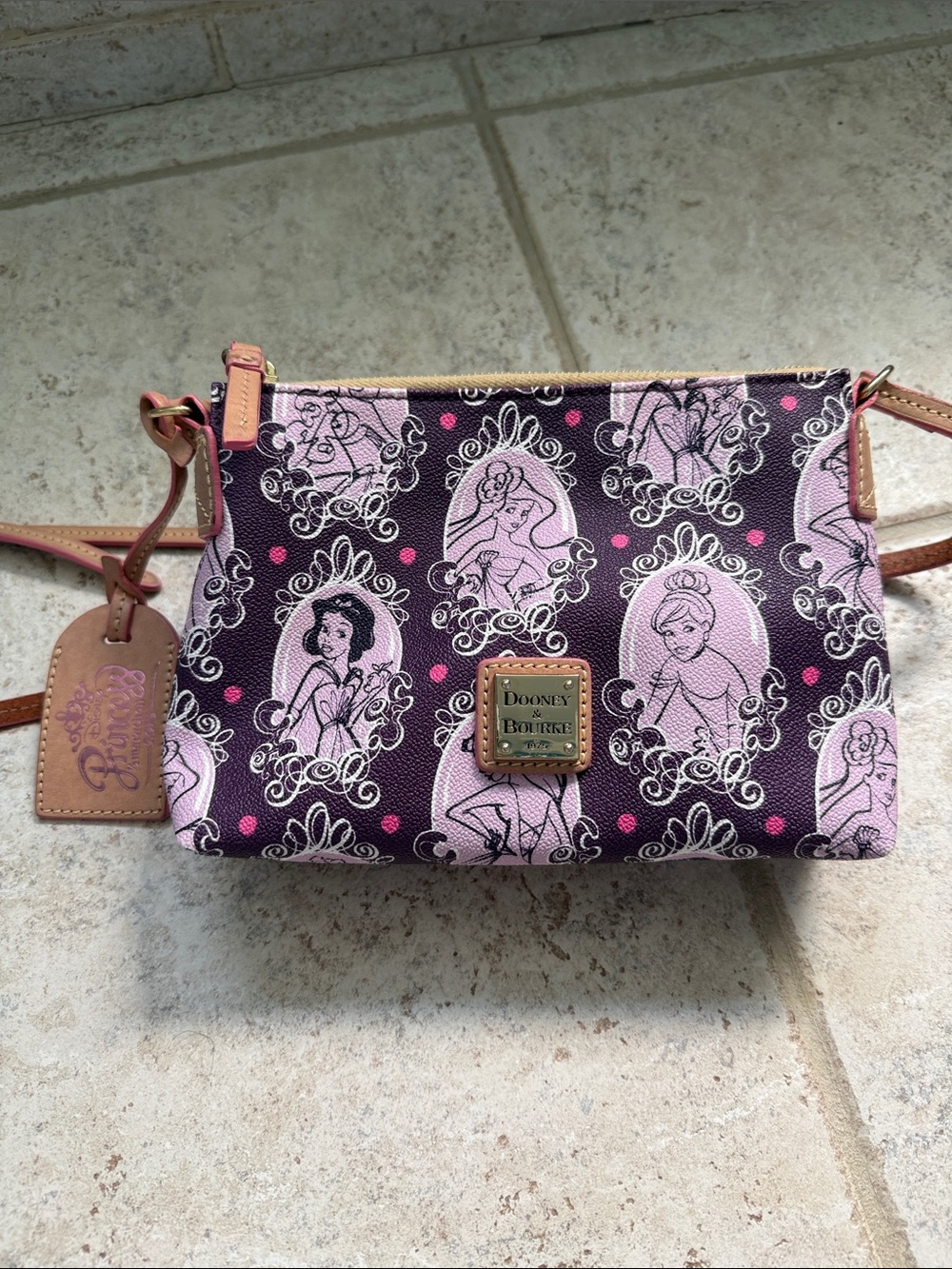 Retired! Dooney & Bourke Disney 2015 Princess Half Marathon Pouchette Crossbody